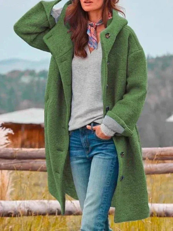 Amelie- Stilvolle lange Winterjacke