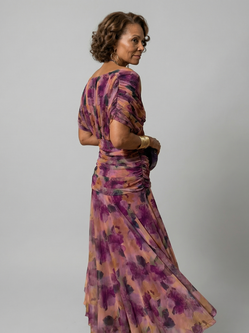 Calen | Off-Shoulder-Midi-Kleider mit fließendem Schnitt
