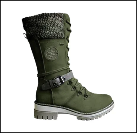 FrostLuxe™ – Wasserdichte Schnürstiefel in mittlerer Höhe