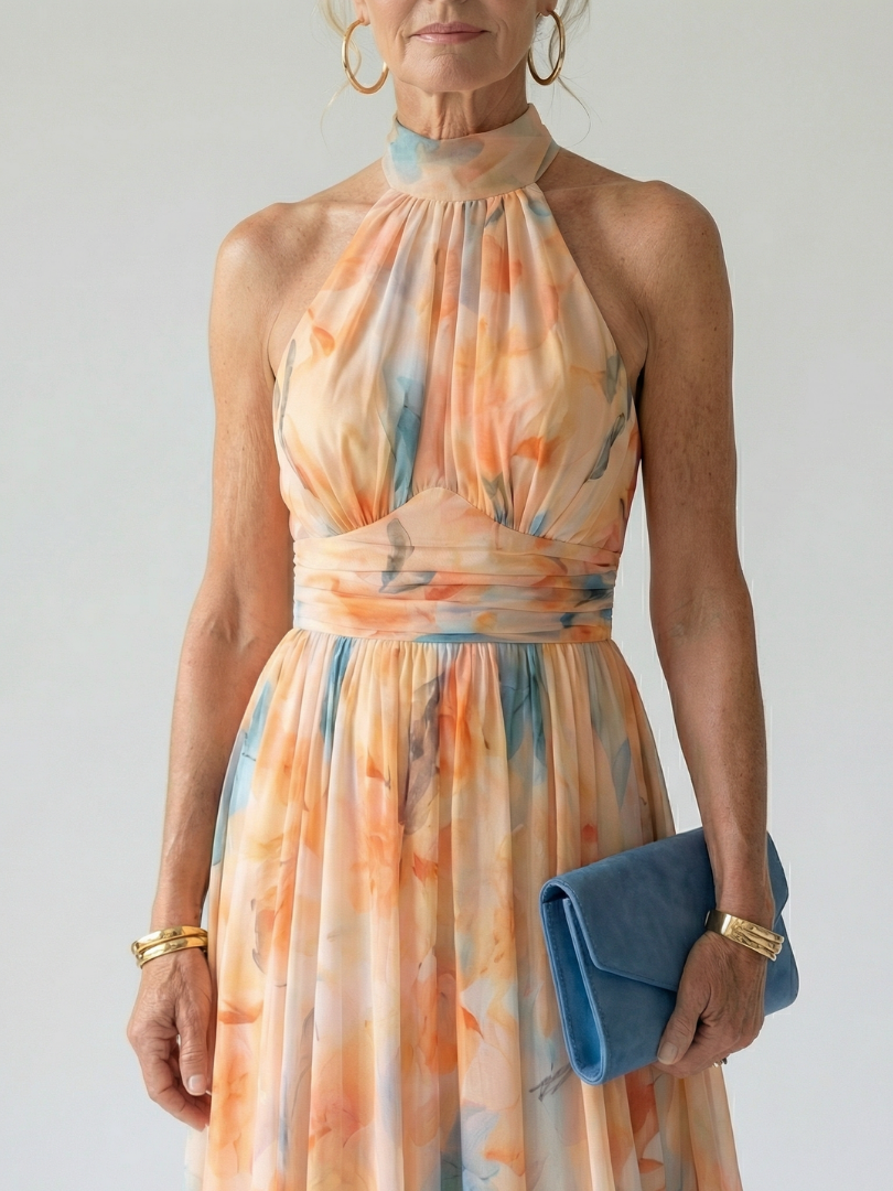 Elin | Soft Halter Midikleid