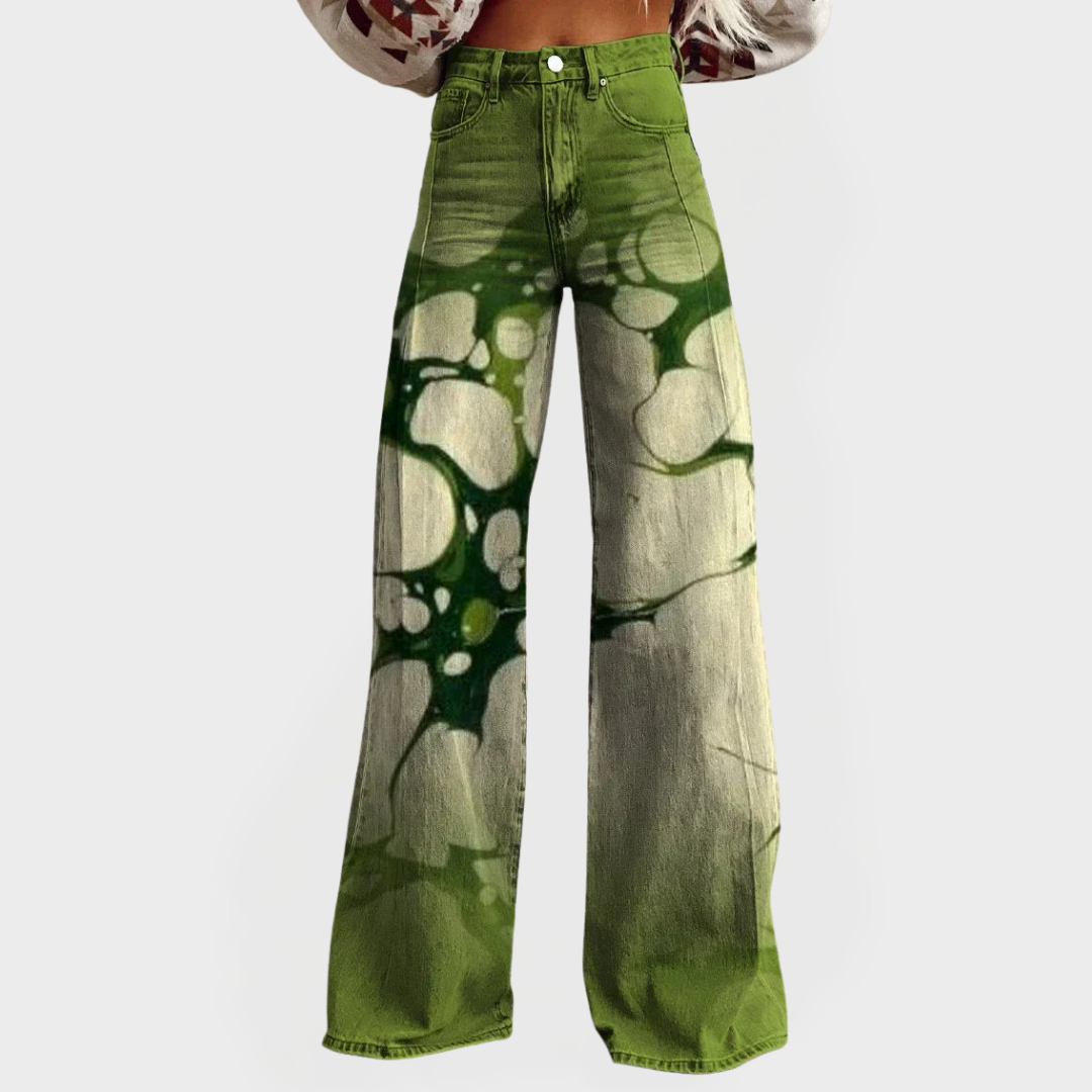 Bequeme Artistic Jeans mit weitem Bein