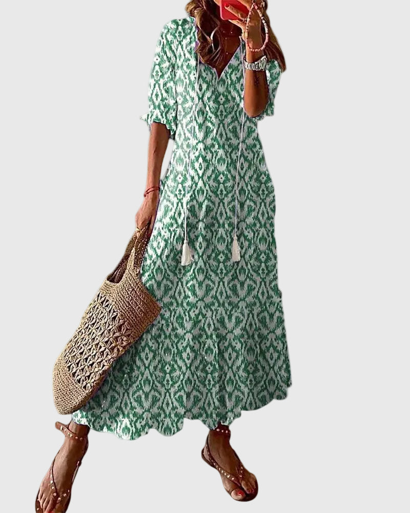Sofia | Boho-Vintage-Sommer-Maxikleid