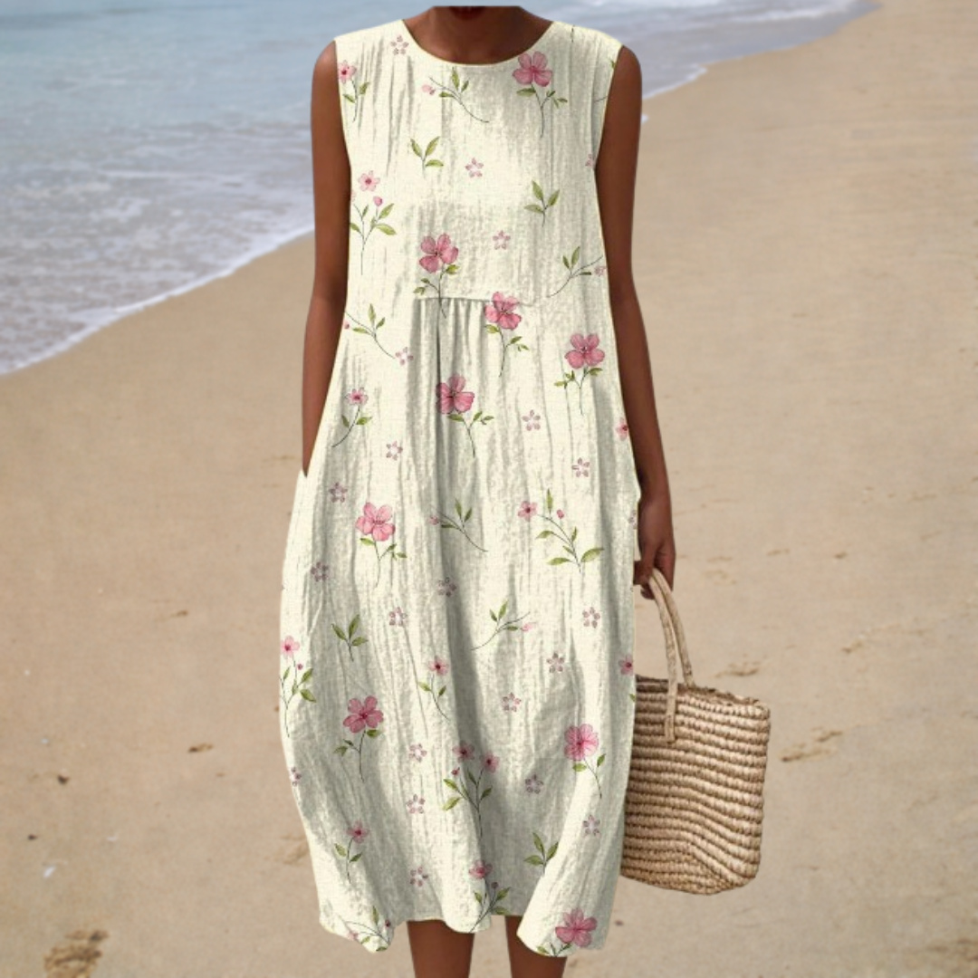 Élodie | Midikleid mit Blumenmuster