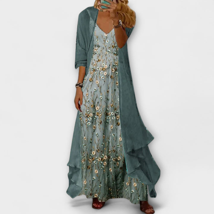 Bryleigh | Elegantes Maxikleid Zweiteiliges Set