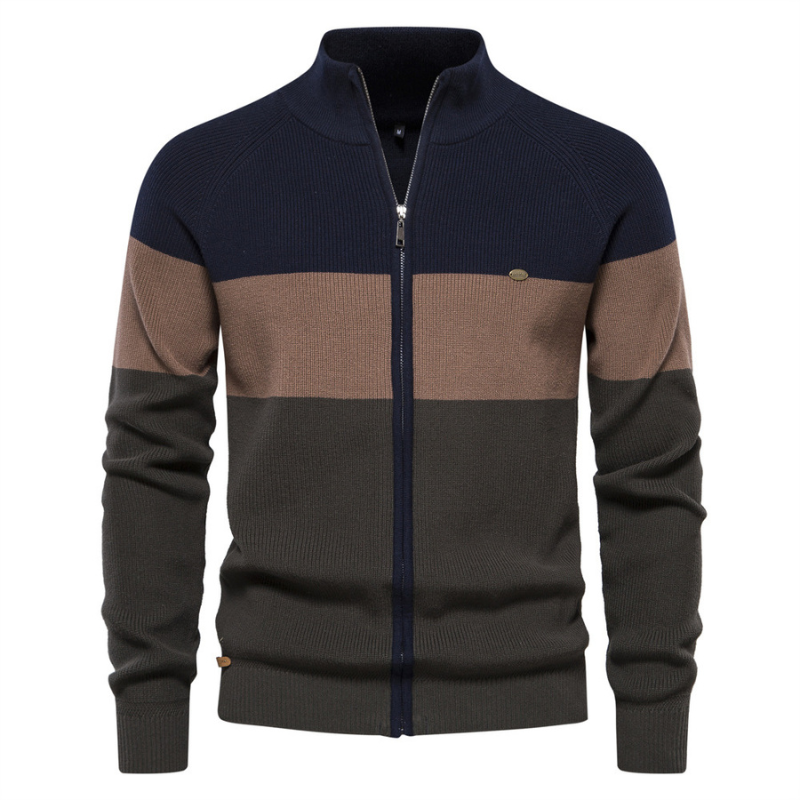 Jack Washington Baumwoll-Cardigan mit Reißverschluss