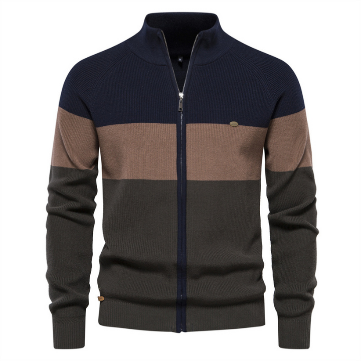 Jack Washington Baumwoll-Cardigan mit Reißverschluss