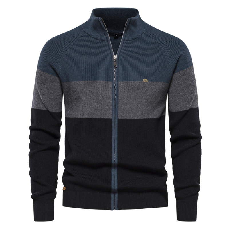 Jack Washington Baumwoll-Cardigan mit Reißverschluss