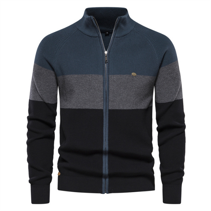 Jack Washington Baumwoll-Cardigan mit Reißverschluss