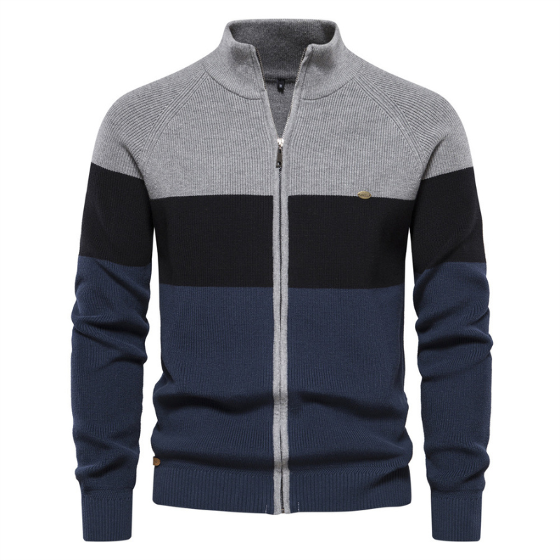 Jack Washington Baumwoll-Cardigan mit Reißverschluss