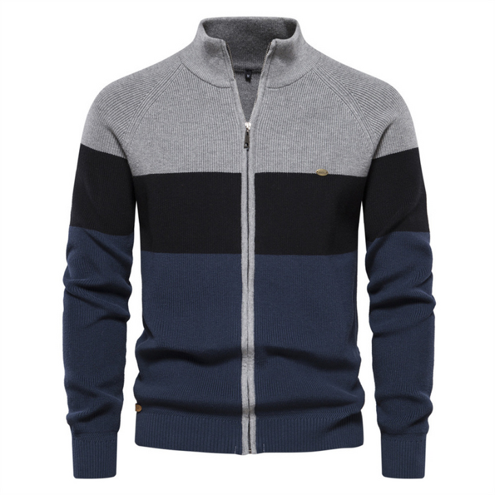 Jack Washington Baumwoll-Cardigan mit Reißverschluss
