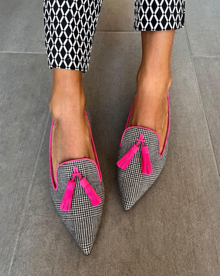Saylor™ | Fluo Fransen-Loafers