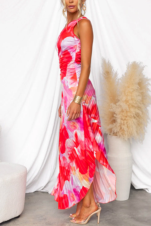 Adeline™ | Vibrierendes Tropisches Abendkleid