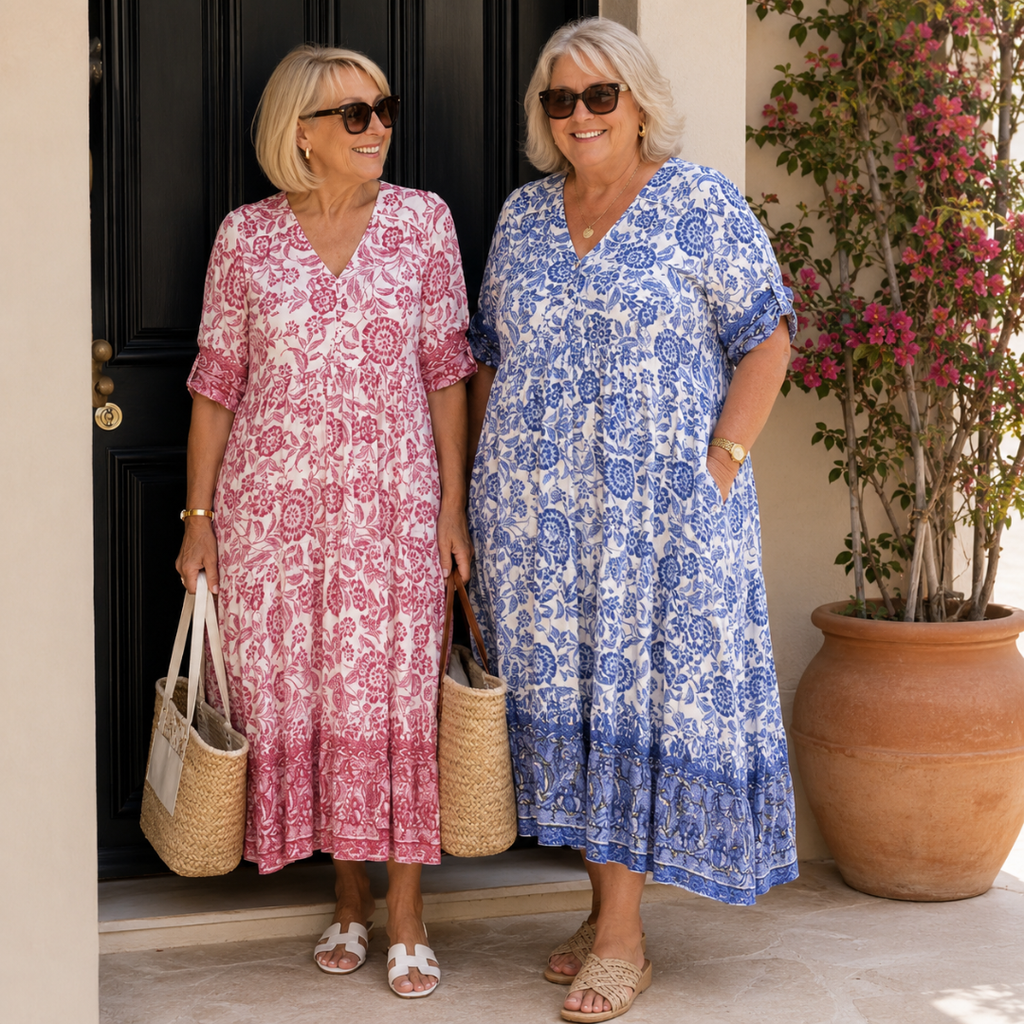 Keisha | Anmutiger V-Ausschnitt Floral