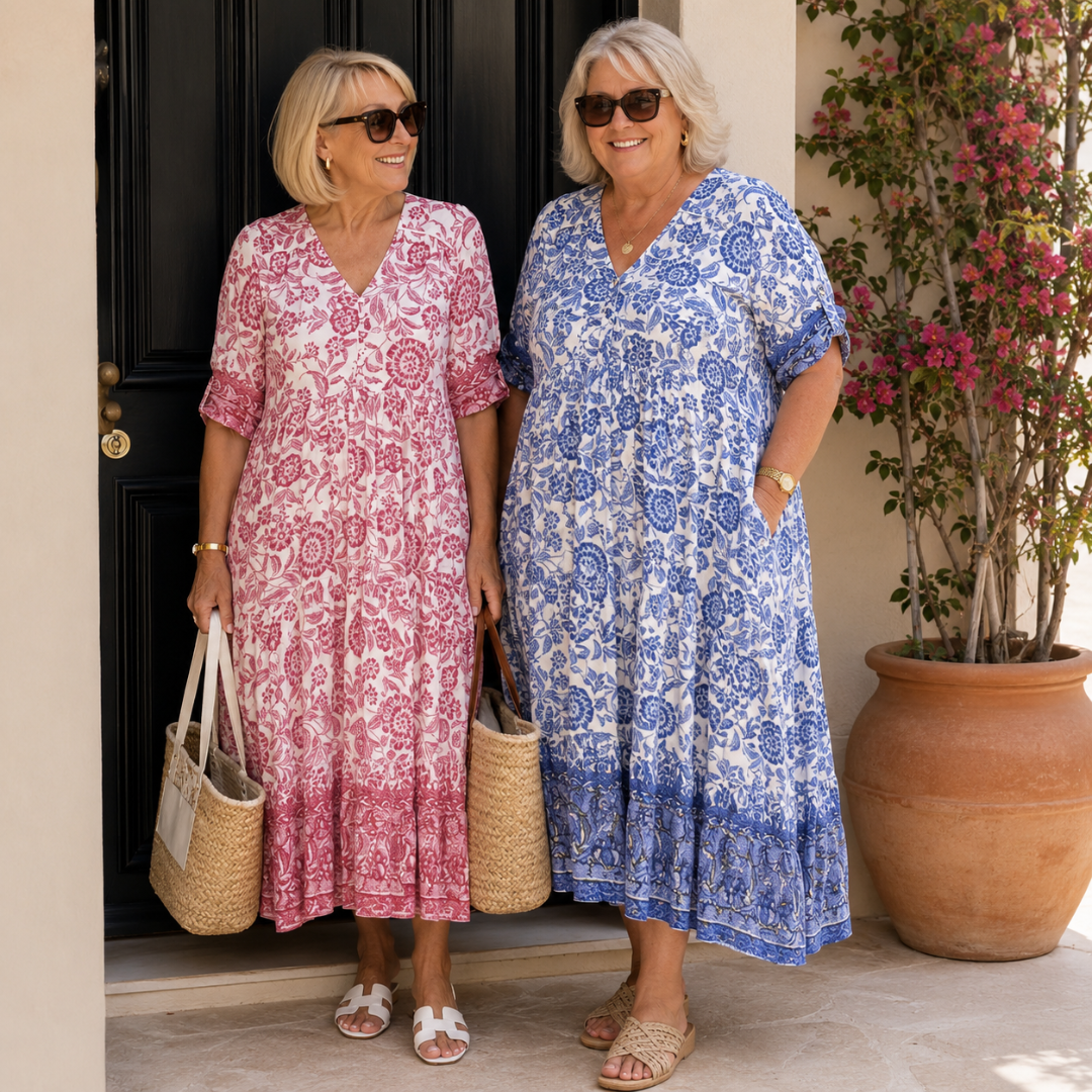 Keisha | Anmutiger V-Ausschnitt Floral