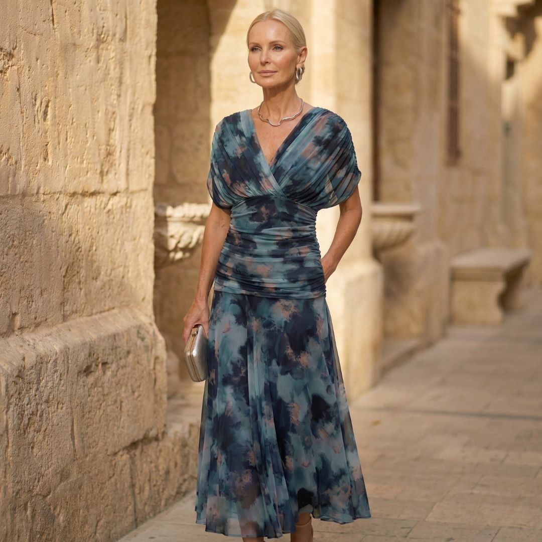 Mond | Elegantes Blaues Kleid