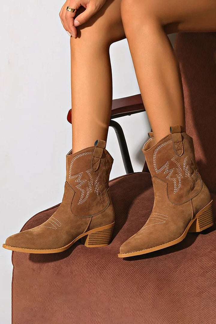 Dalit™ | Western Chic Wildlederstiefel