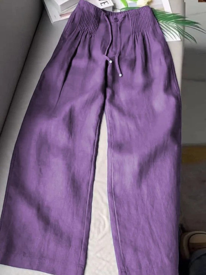 Steph | Relaxed Fit Hose mit weitem Bein