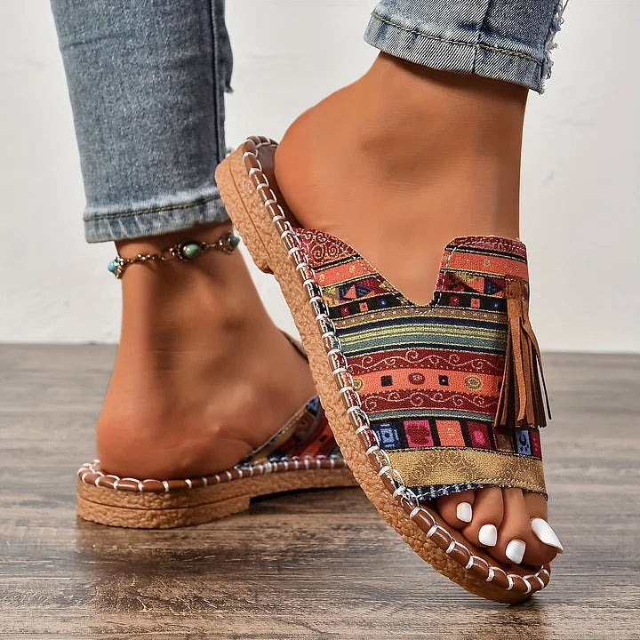 Leena - Bequeme flache orthopädische Sandalen