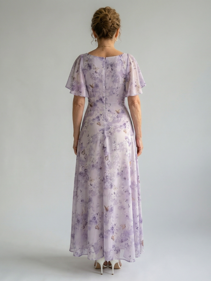 Vaelis | Midikleid mit Flatterärmeln