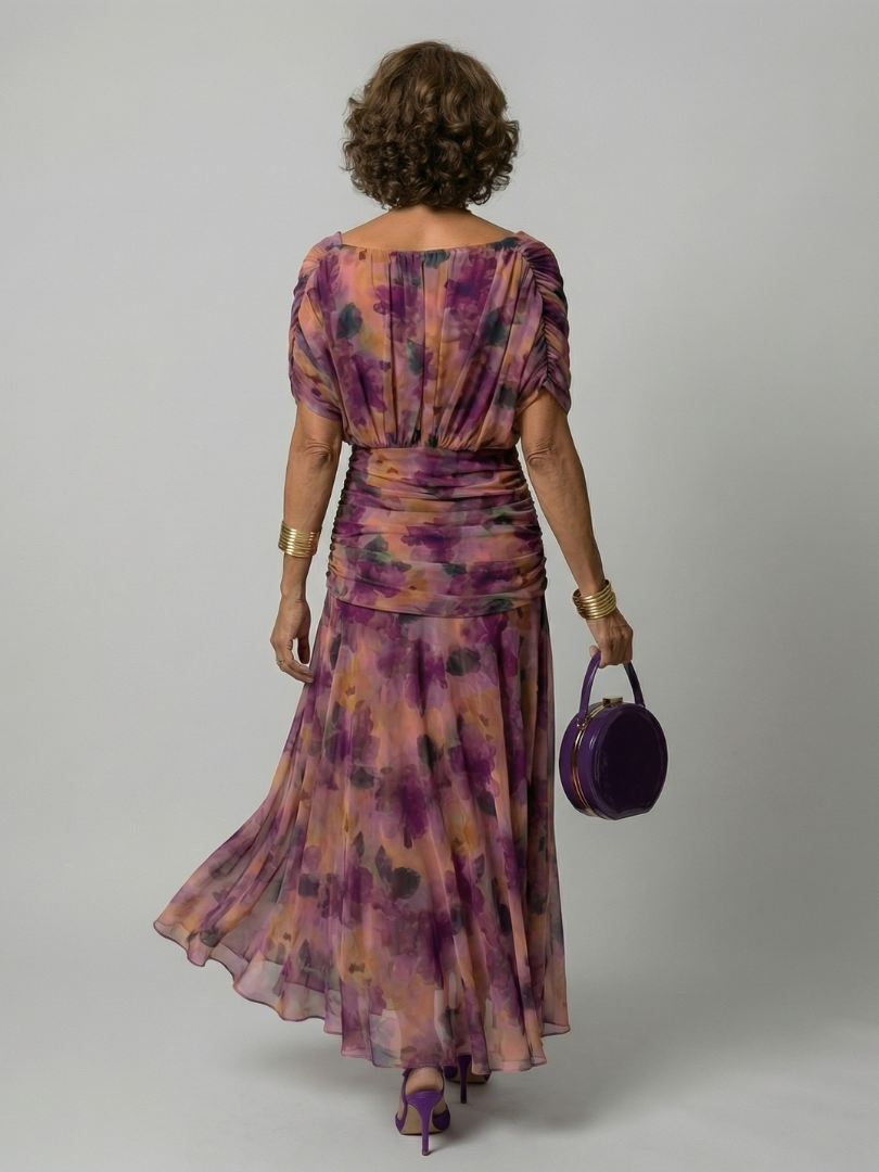 Calen | Off-Shoulder-Midi-Kleider mit fließendem Schnitt