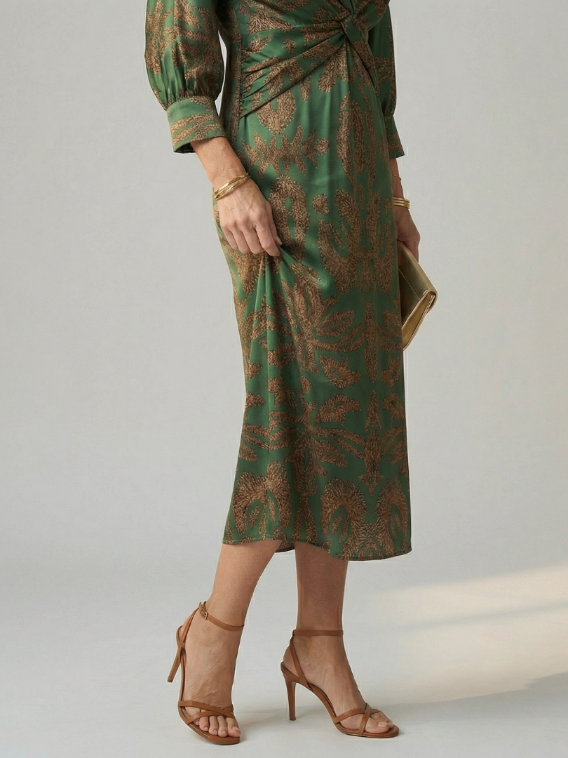 Lune | Midi-Kleid im Wickelstil