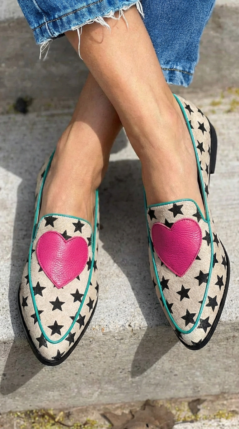 Nogah™ | Verspieltes Herz Slip-On Loafer