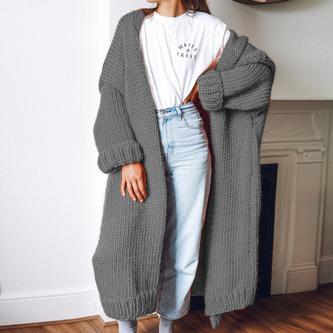 Sofia – Langer Strick-Cardigan mit lockerer Passform für Damen