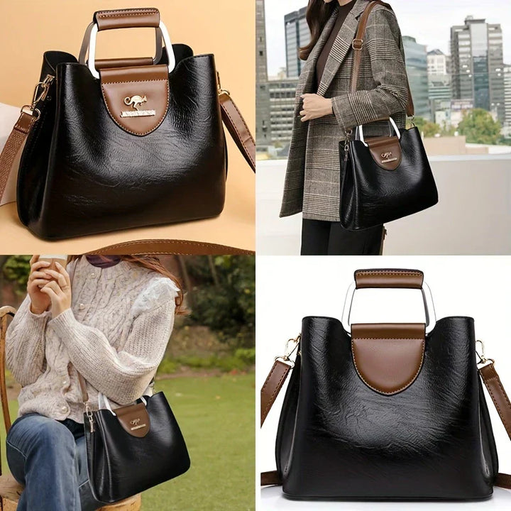Isabella - Schicke Bucket Bag aus Leder