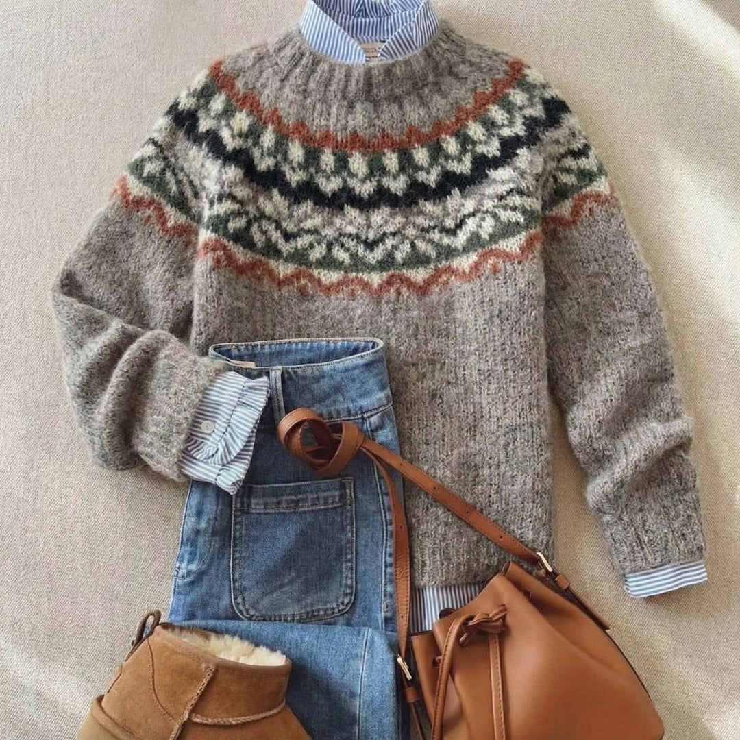 MARGOT™ | Nordischer Strickpullover