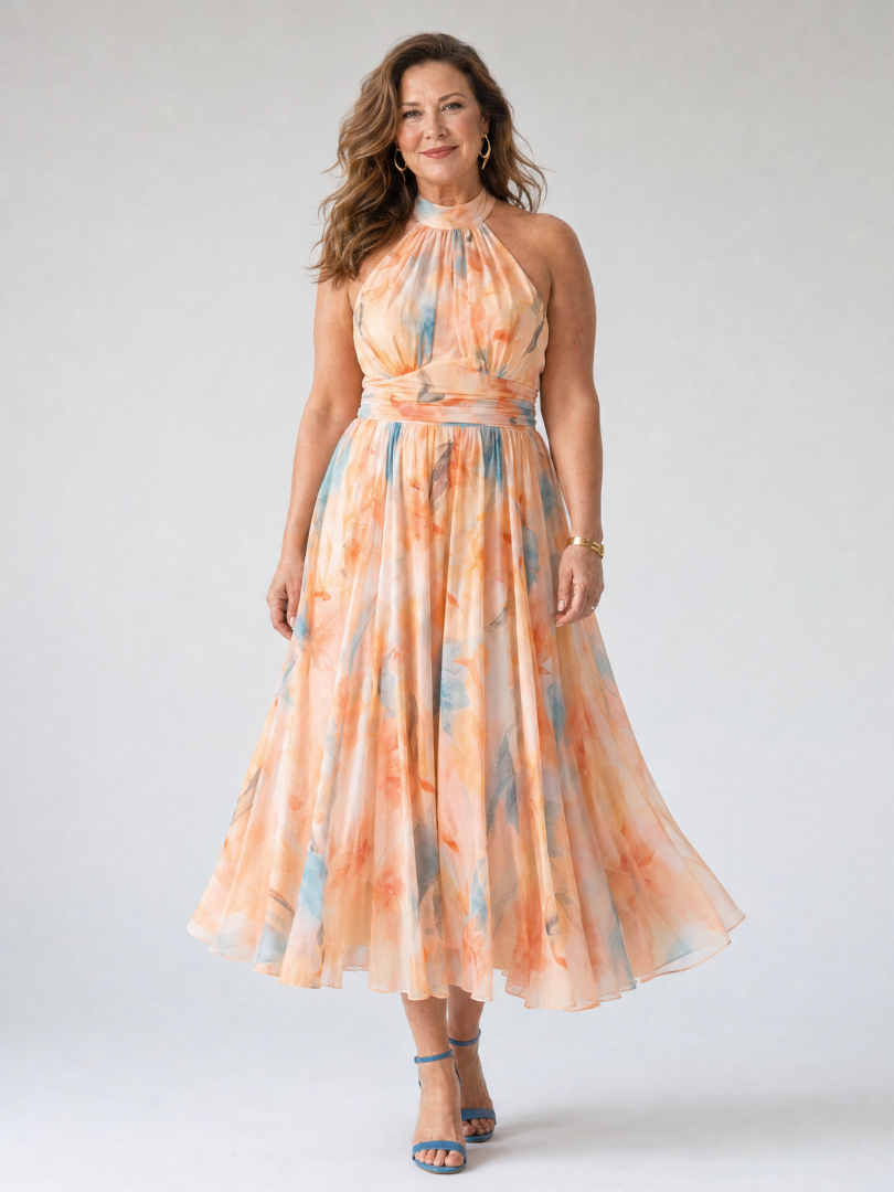 Elin | Soft Halter Midikleid