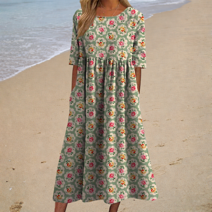 Aurélie | Romantisches Midi-Kleid