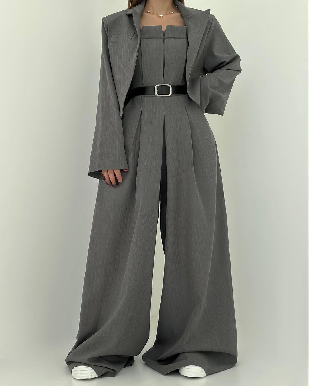 Eclat™ -Ensemble Femme Bustier + Veste – Style Élégant &amp; Tendance