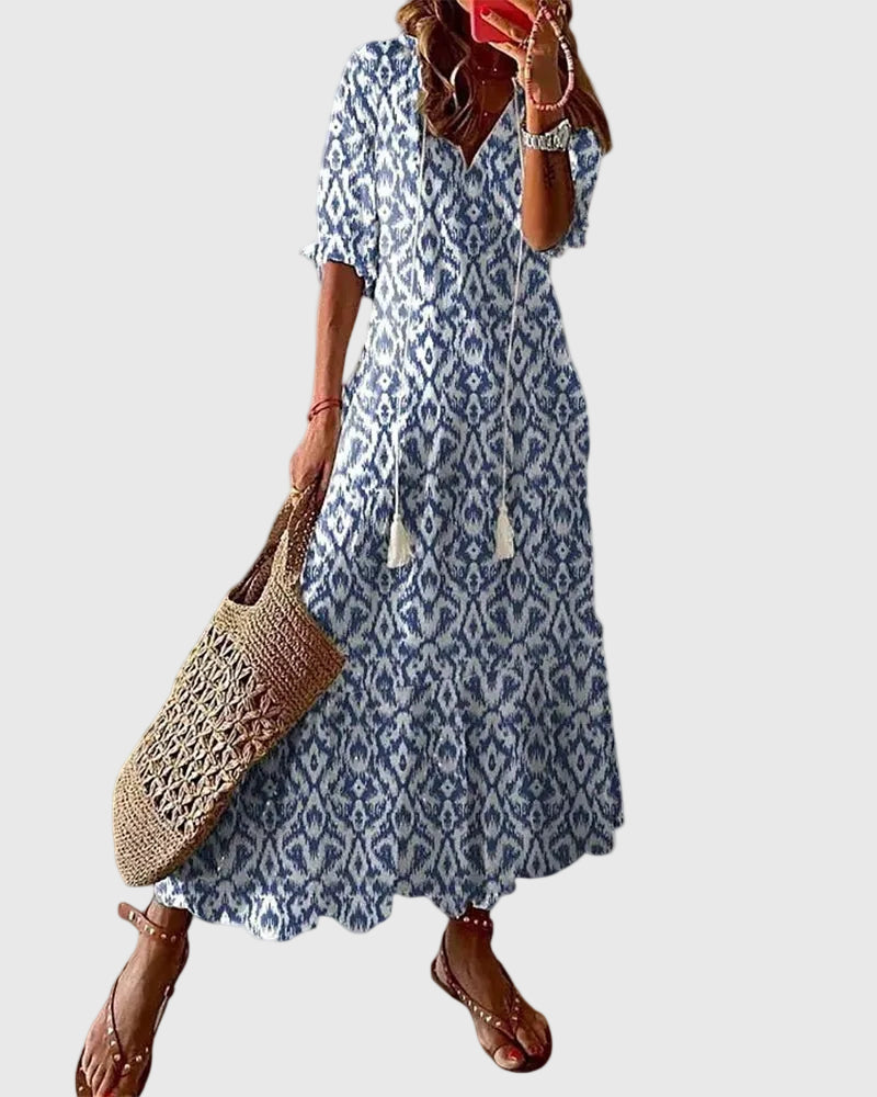 Sofia | Boho-Vintage-Sommer-Maxikleid