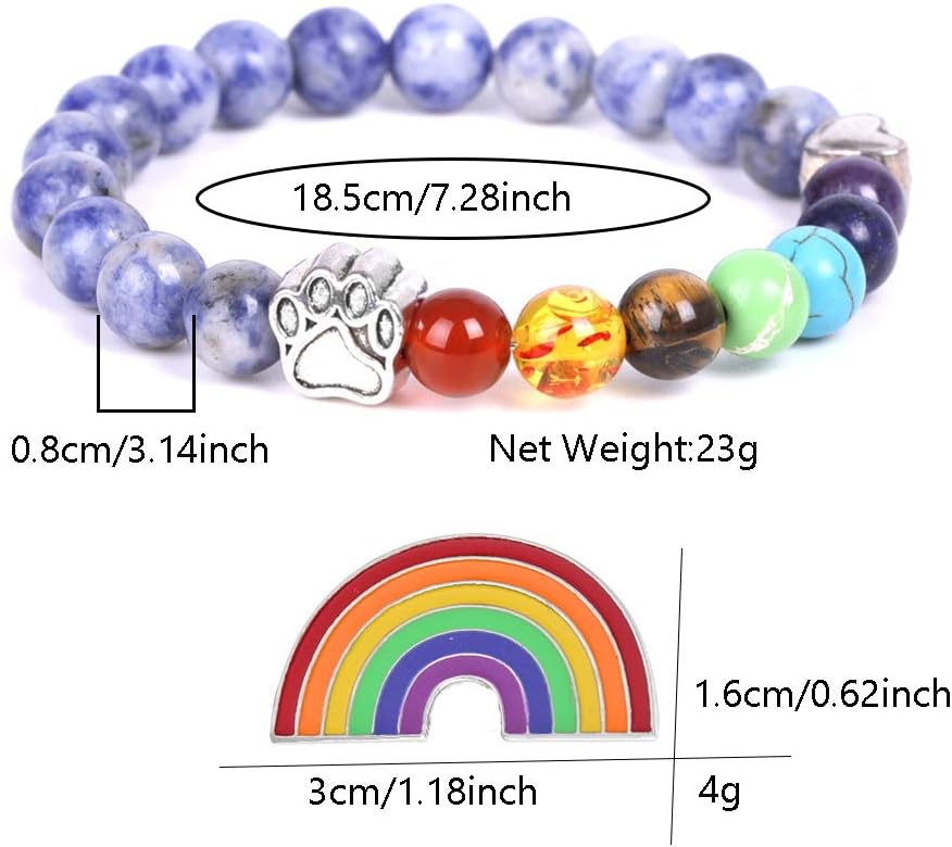 Regenbogenbrücke-Gedenkarmband