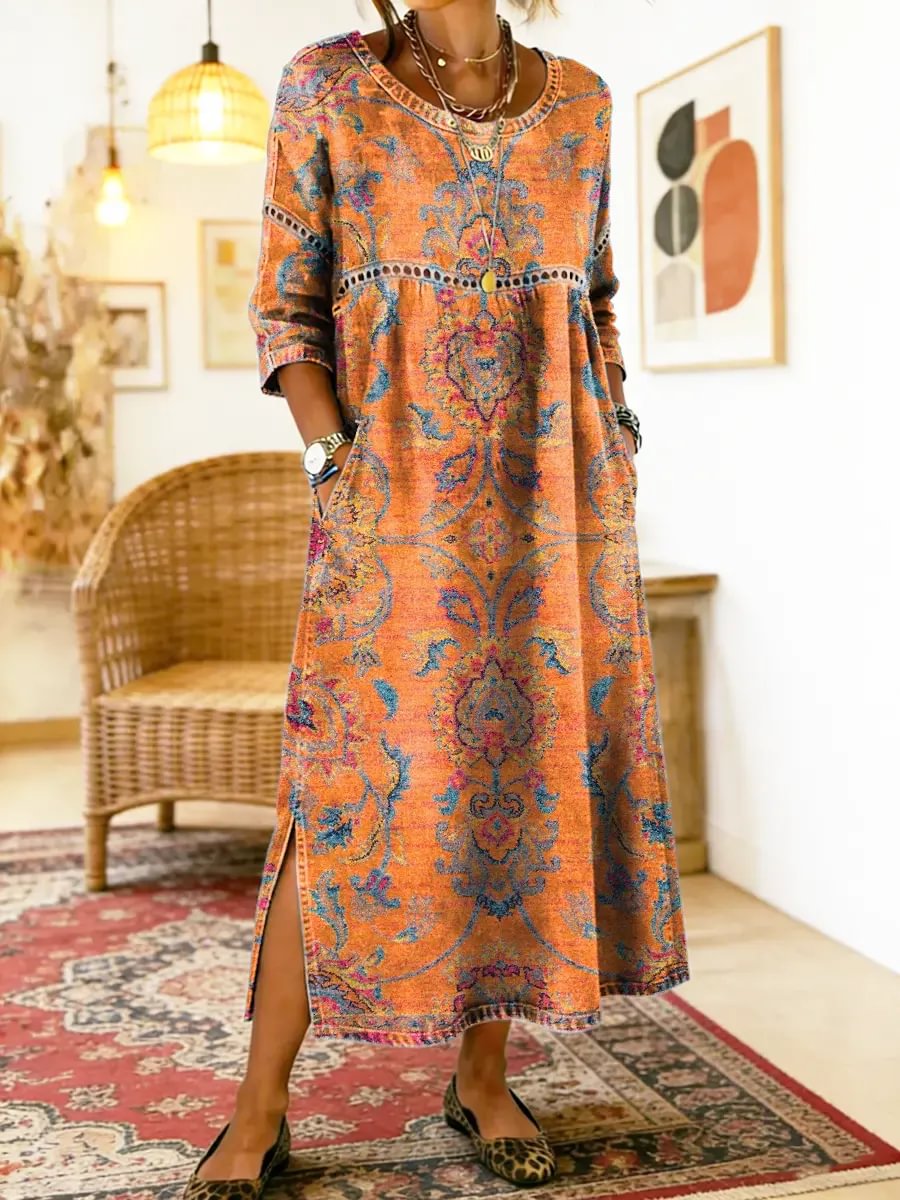 Eugenia-Kleid mit Print