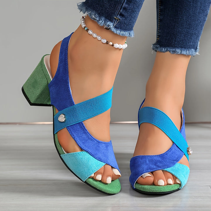 Elara | Kreuzriemen Komfort Heels