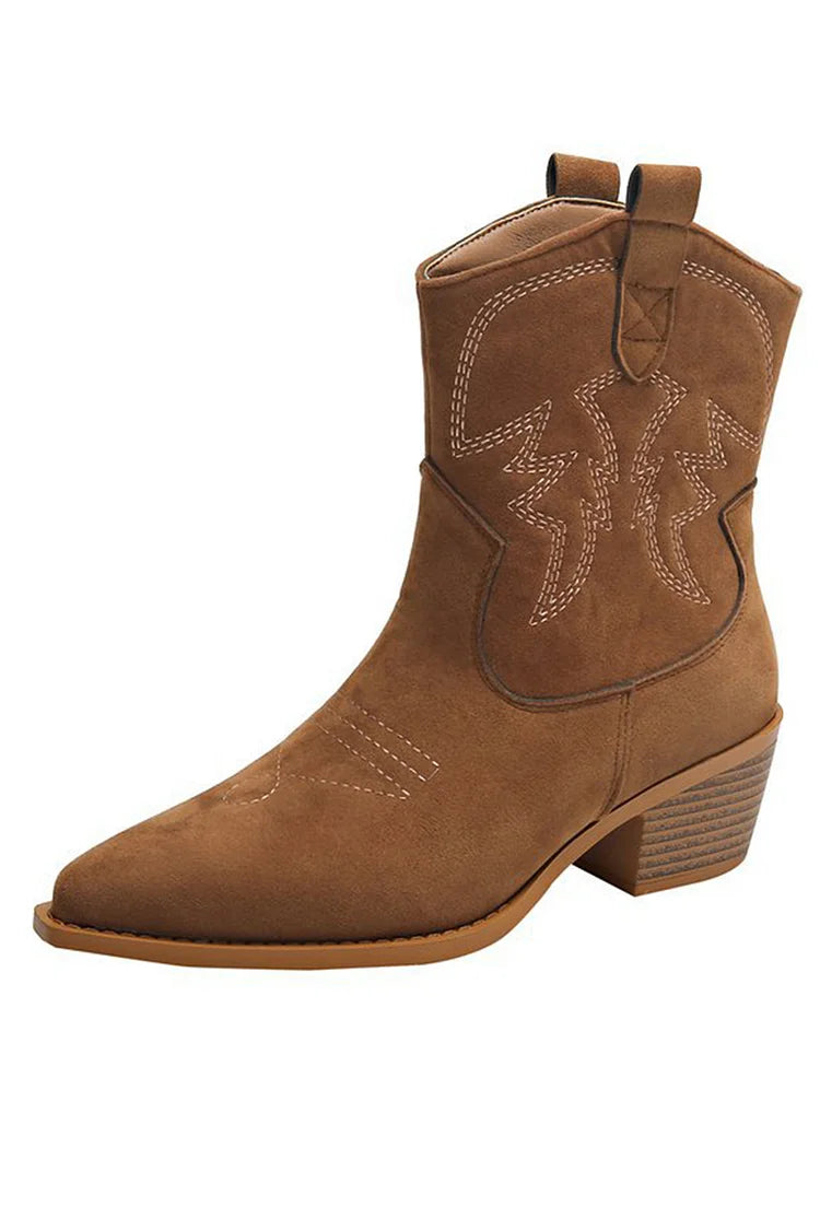 Dalit™ | Western Chic Wildlederstiefel
