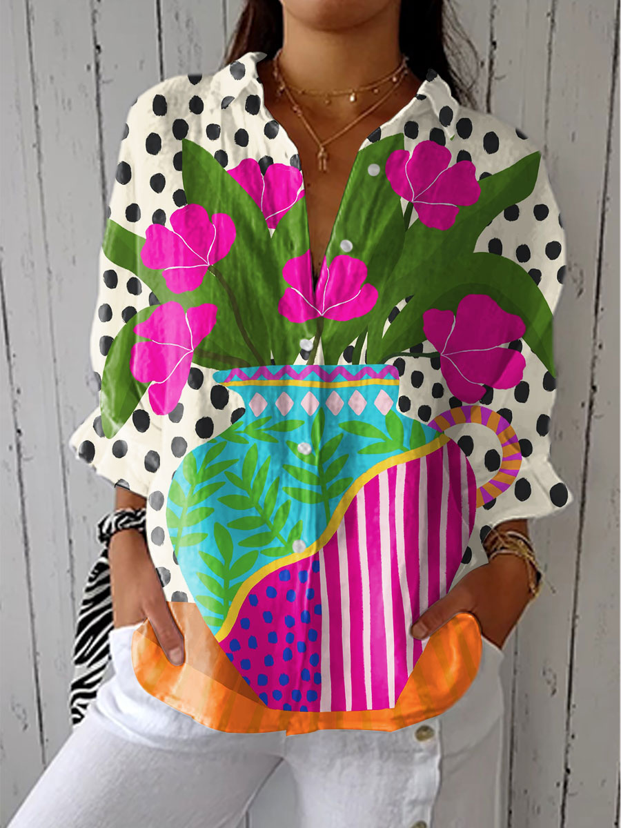 Diana – Bluse mit Blumenmuster