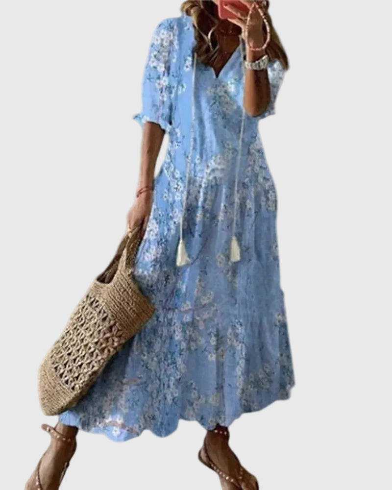 Sofia | Boho-Vintage-Sommer-Maxikleid