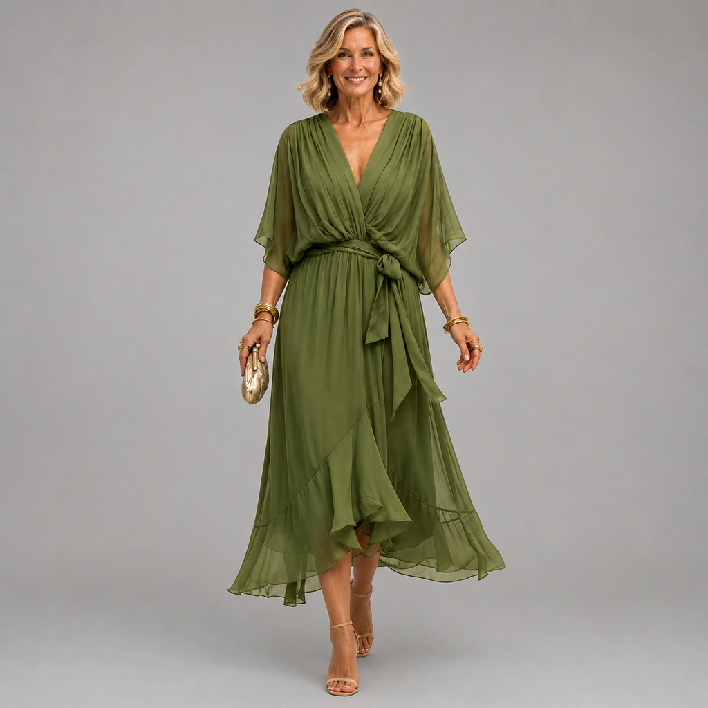 Monica | Kleid mit V-Ausschnitt