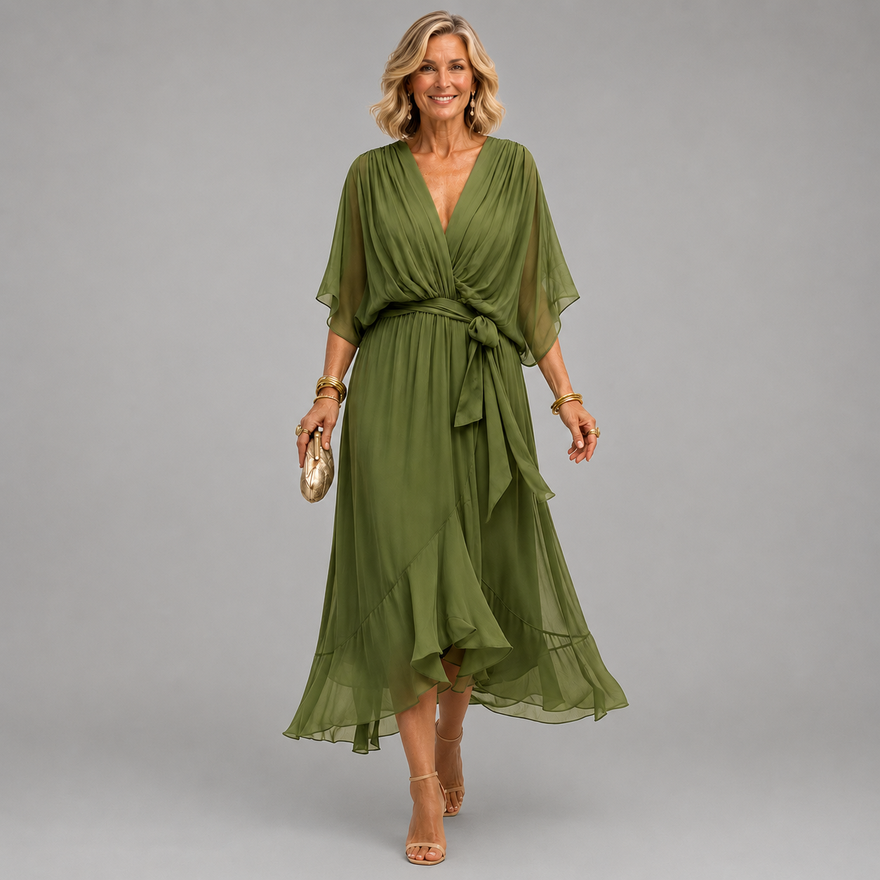 Monica | Kleid mit V-Ausschnitt