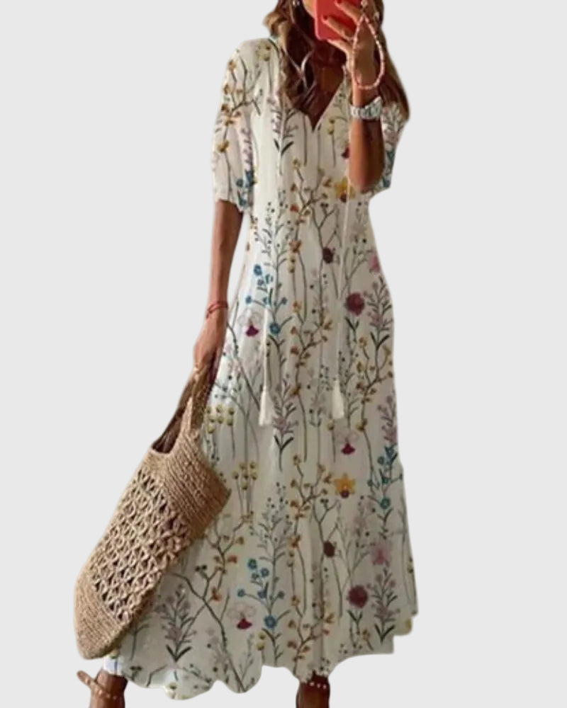 Sofia | Boho-Vintage-Sommer-Maxikleid
