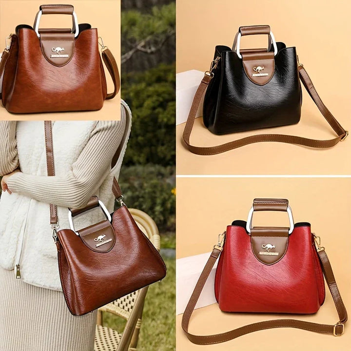 Isabella - Schicke Bucket Bag aus Leder