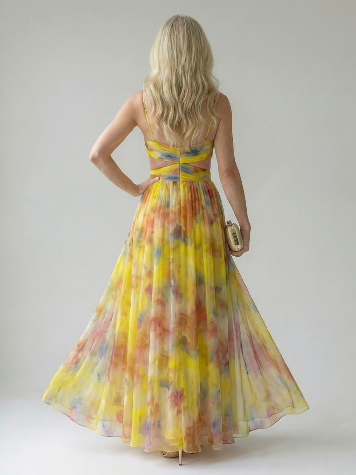 Isel | Weiches Wickel-Maxikleid