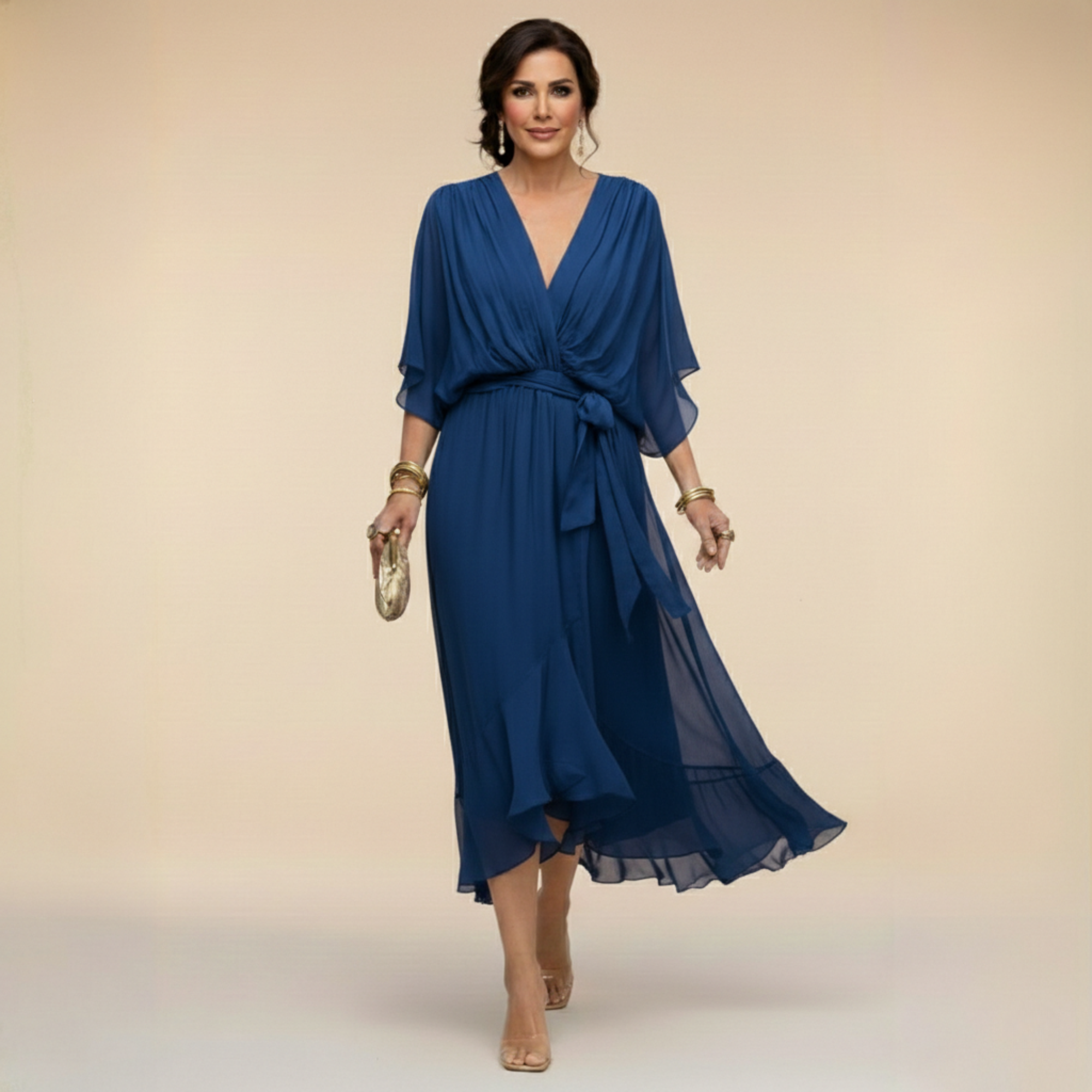 Monica | Kleid mit V-Ausschnitt