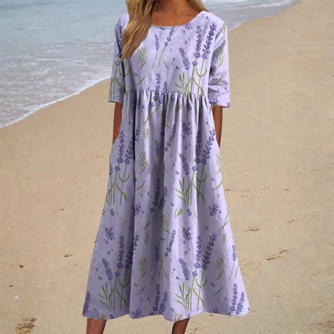 Aurélie | Romantisches Midi-Kleid