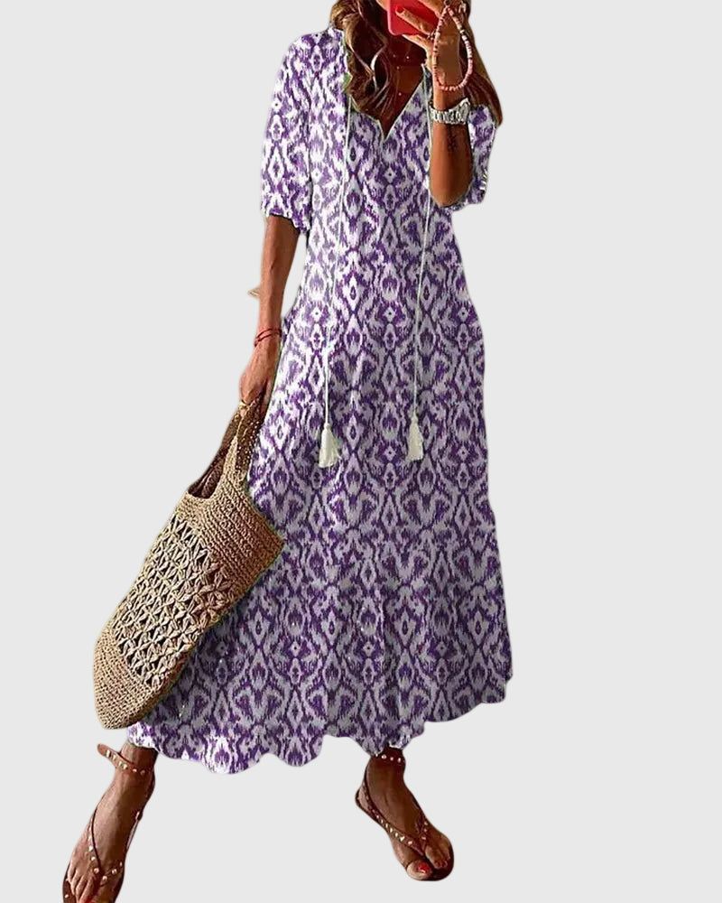 Sofia | Boho-Vintage-Sommer-Maxikleid
