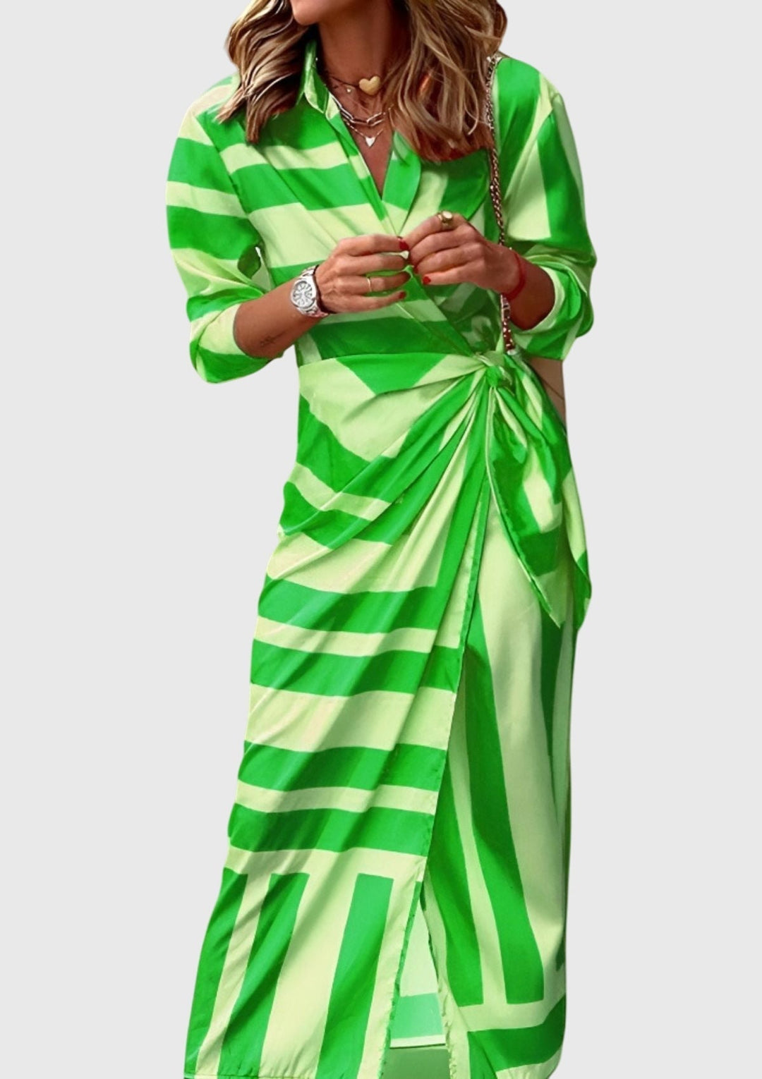 Everly | Elegantes Wickelkleid mit Druck