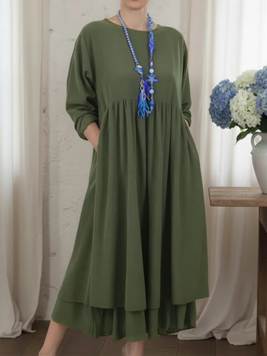 Marlene – Fliessendes Midi-Kleid mit sanfter Bewegung