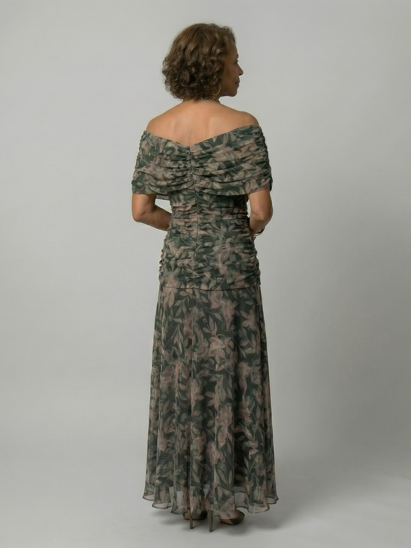 Calen | Off-Shoulder-Midi-Kleider mit fließendem Schnitt